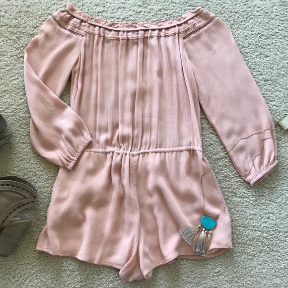 Lucca Couture Meg Off The Shoulder Romper - Picture 5 of 6